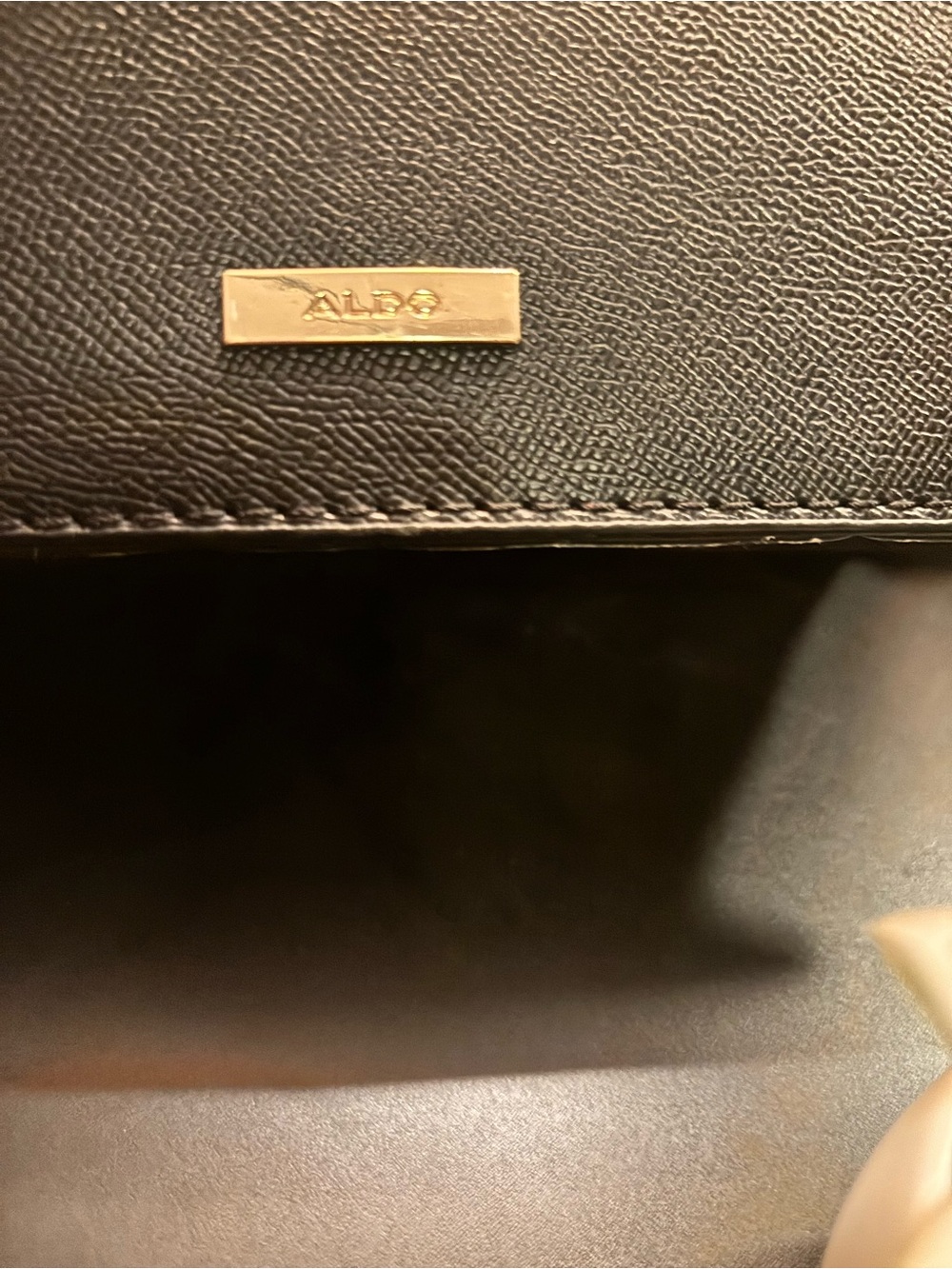 Structured Top-Handle Snake-Print Satchel in Black & Cream - Picture 6 of 8